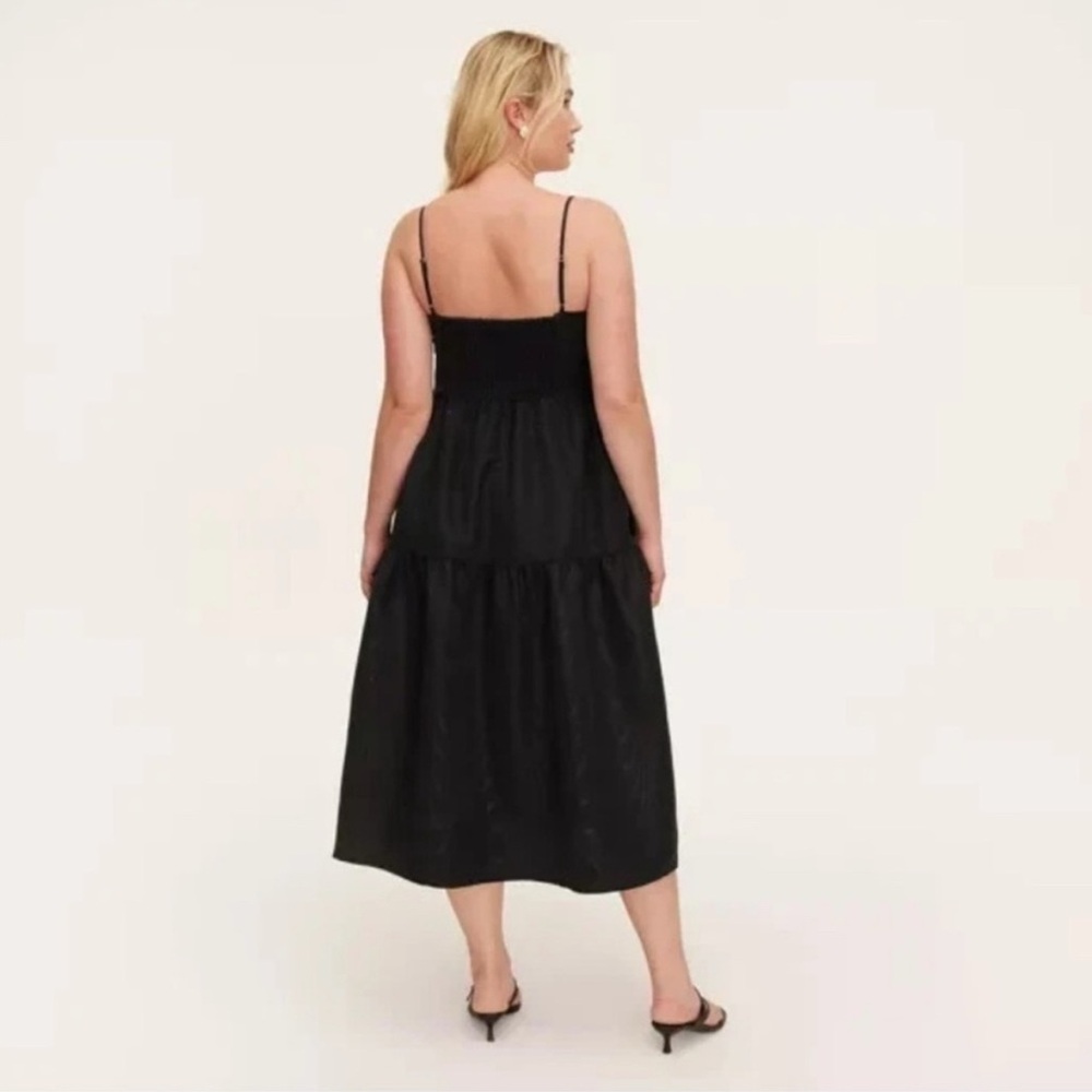 Kate Spade Black Tiered Midi Dress - Picture 2 of 3